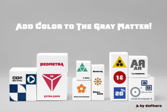 Neometra Font PNG with transparent background - Preview 4