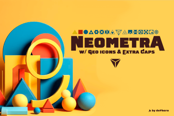 Neometra Font PNG with transparent background - Preview 5