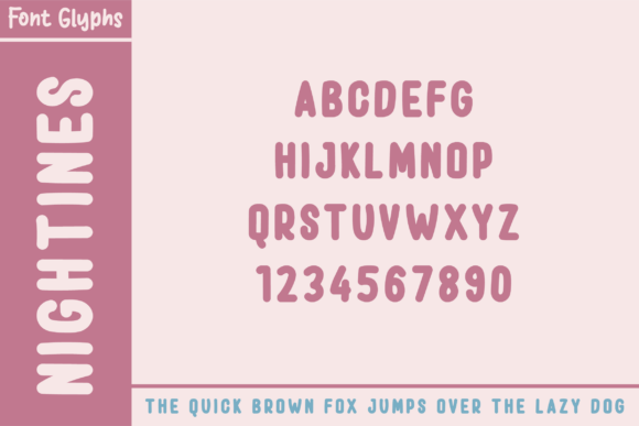 Nightines Font PNG with transparent background - Preview 3
