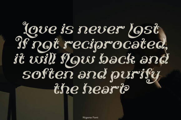 Nigona Font PNG with transparent background - Preview 5