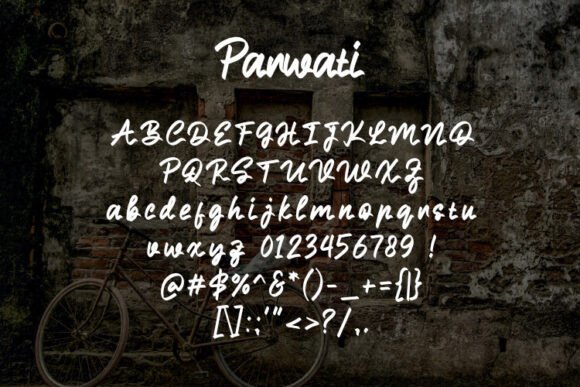 Parwati Font PNG with transparent background - Preview 1