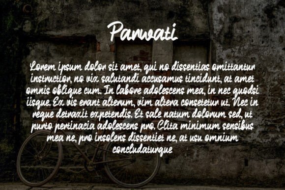 Parwati Font PNG with transparent background - Preview 2