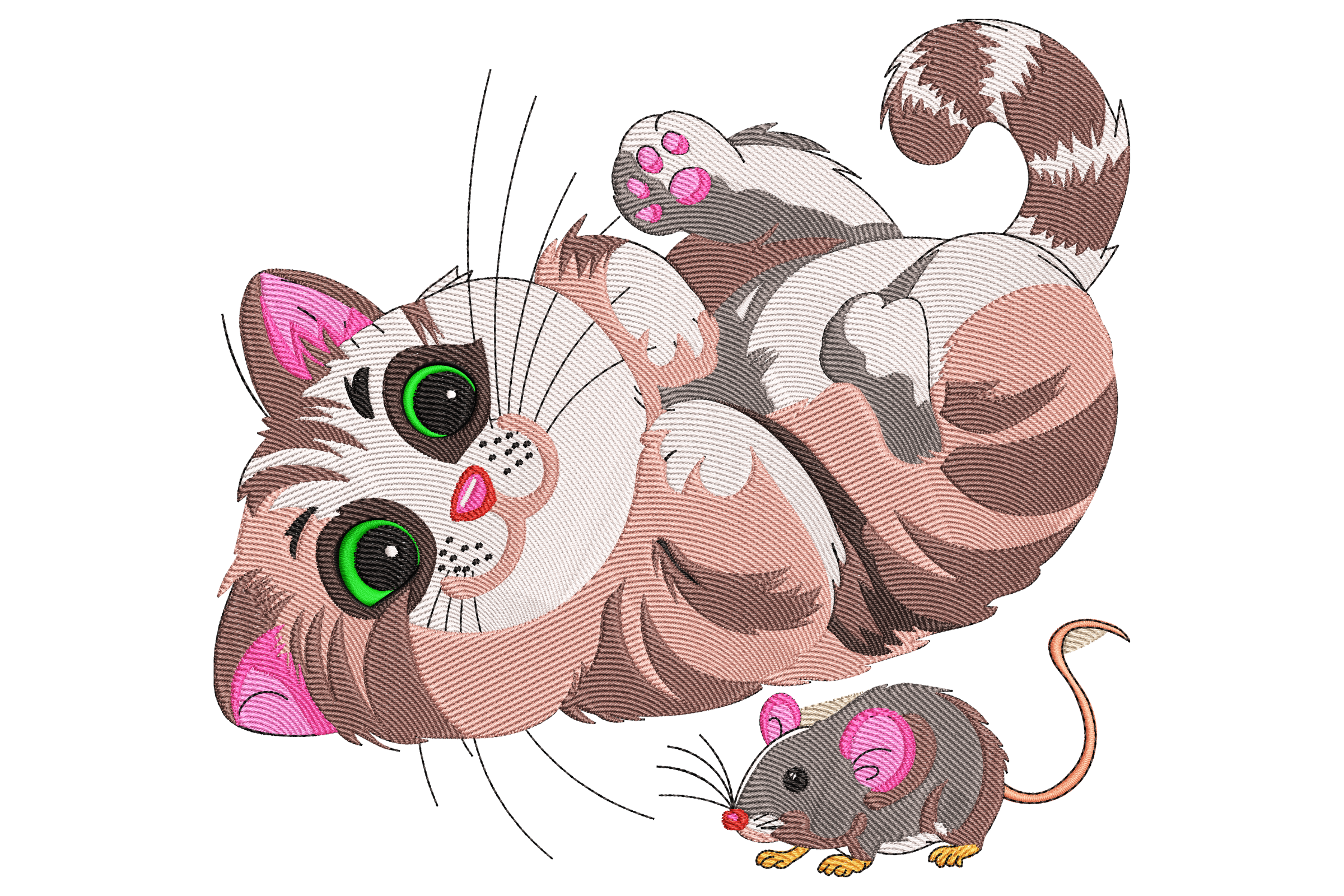 Playful Cat and Mouse