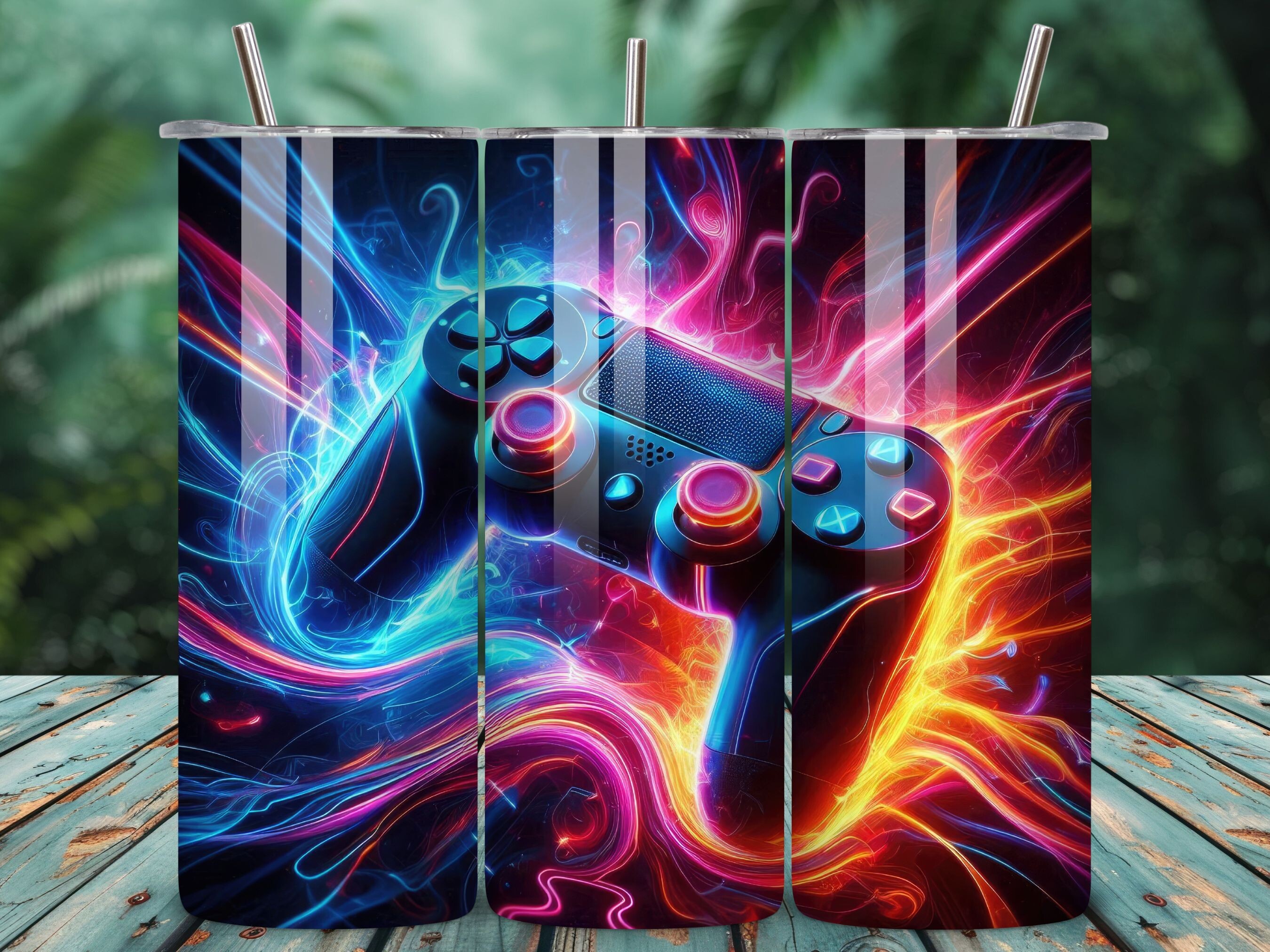 Retro Gamer Tumbler Wrap Sublimation Graphic by MOON CREATION ...
