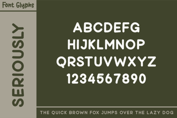Seriously Font PNG with transparent background - Preview 3