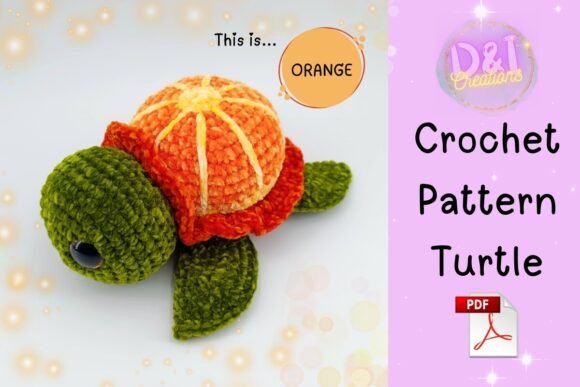 Turtle Crochet Pattern Amigurumi Custom