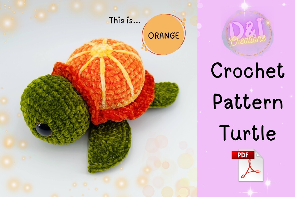 Turtle Crochet Pattern Amigurumi Custom