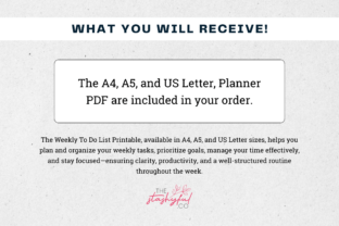 Weekly to Do List Printable PDF Graphic by The Stashyful · Creative Fabrica