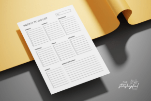 Weekly to Do List Printable PDF Graphic by The Stashyful · Creative Fabrica