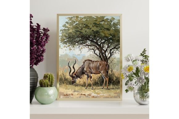 African Kudu Antelope Printable Wall Art
