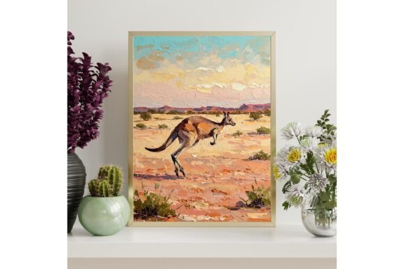 Australian Kangaroo Printable Wall Art