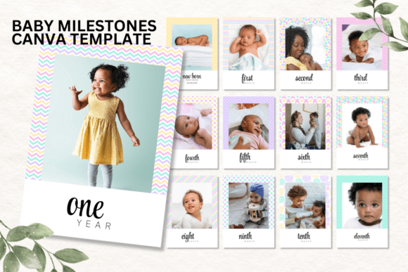 Baby Milestone Photo Canva
