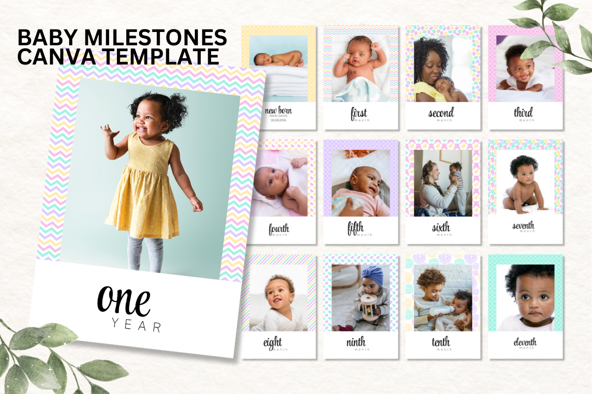 Baby Milestone Photo Canva