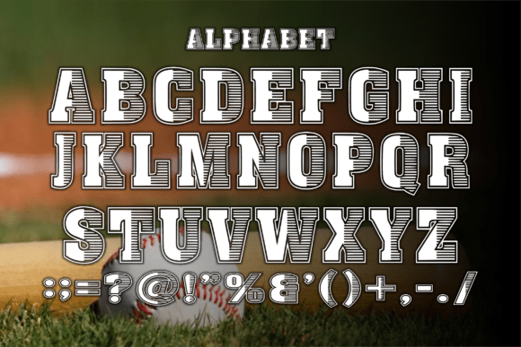 Baseball Style Font - Preview 2
