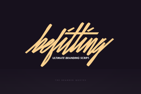 Befitting Font - Preview 1