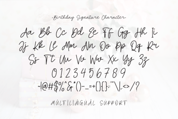 Birthday Signature Font - Preview 5