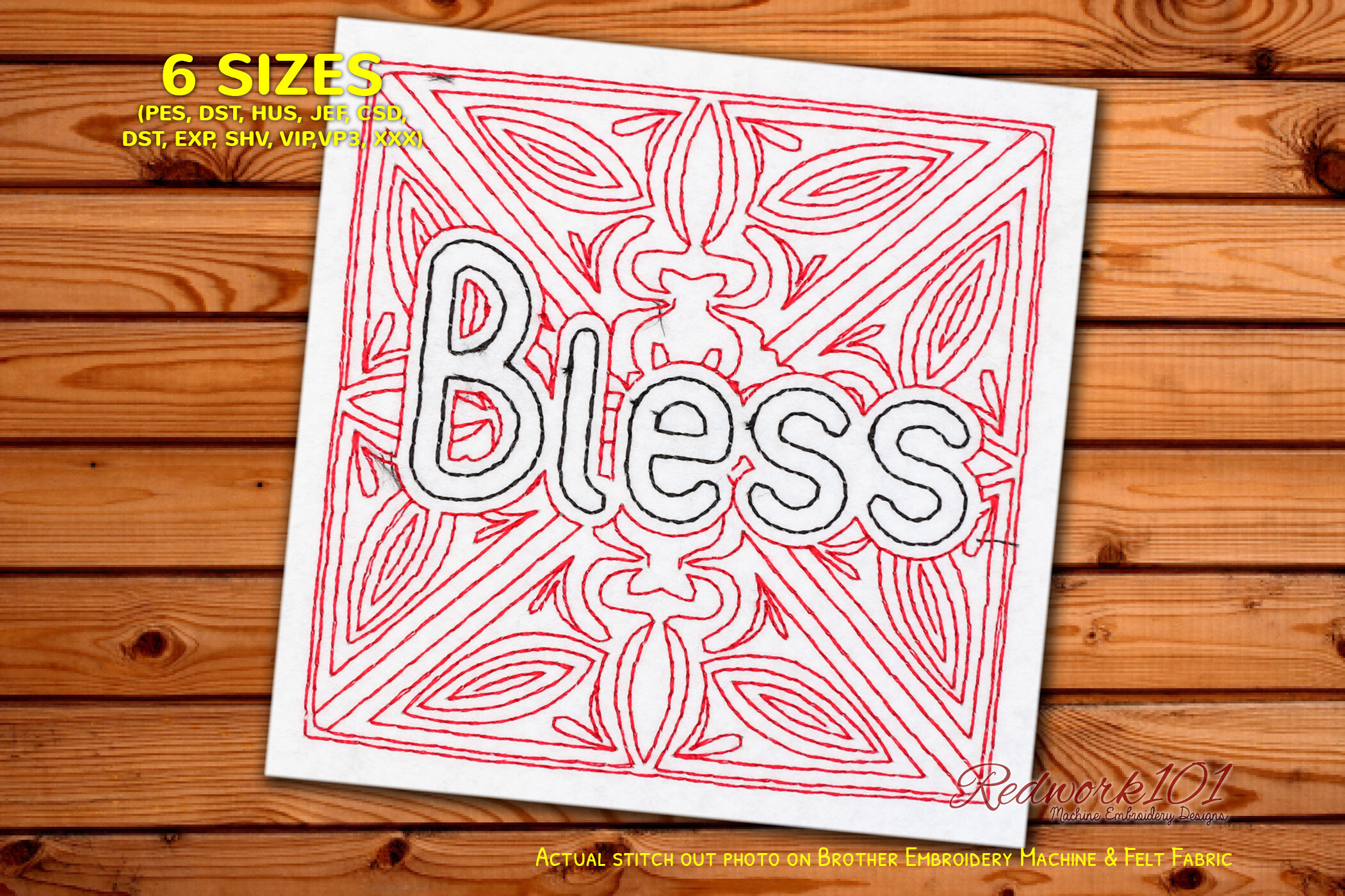 Bless Word Lineart
