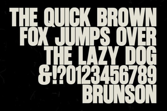 Brunson Font - Preview 5