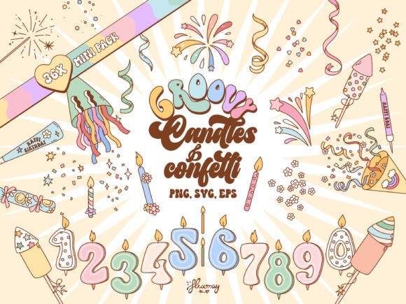Candles and Confetti Birthday Party Set