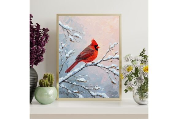 Cardinal Bird Printable Wall Art
