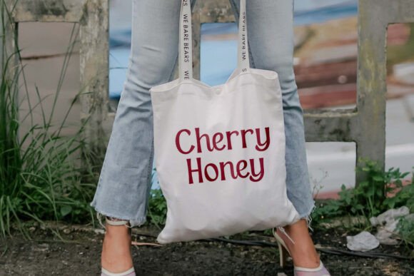 Cherry Honey Font PNG with transparent background - Preview 1