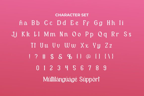 Cherry Honey Font PNG with transparent background - Preview 4