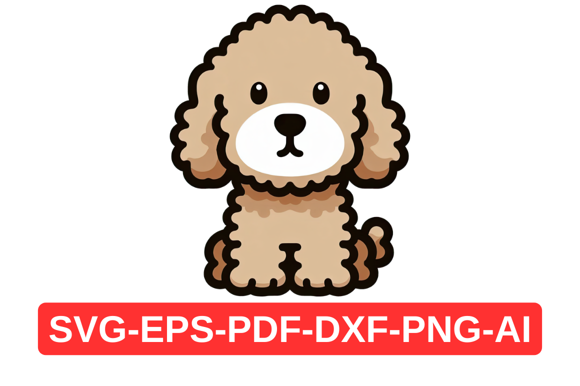 Heckapoo Vector Cockapoo Dog Vector SVG, Clipart Print Graphic by Artful Assetsy ...