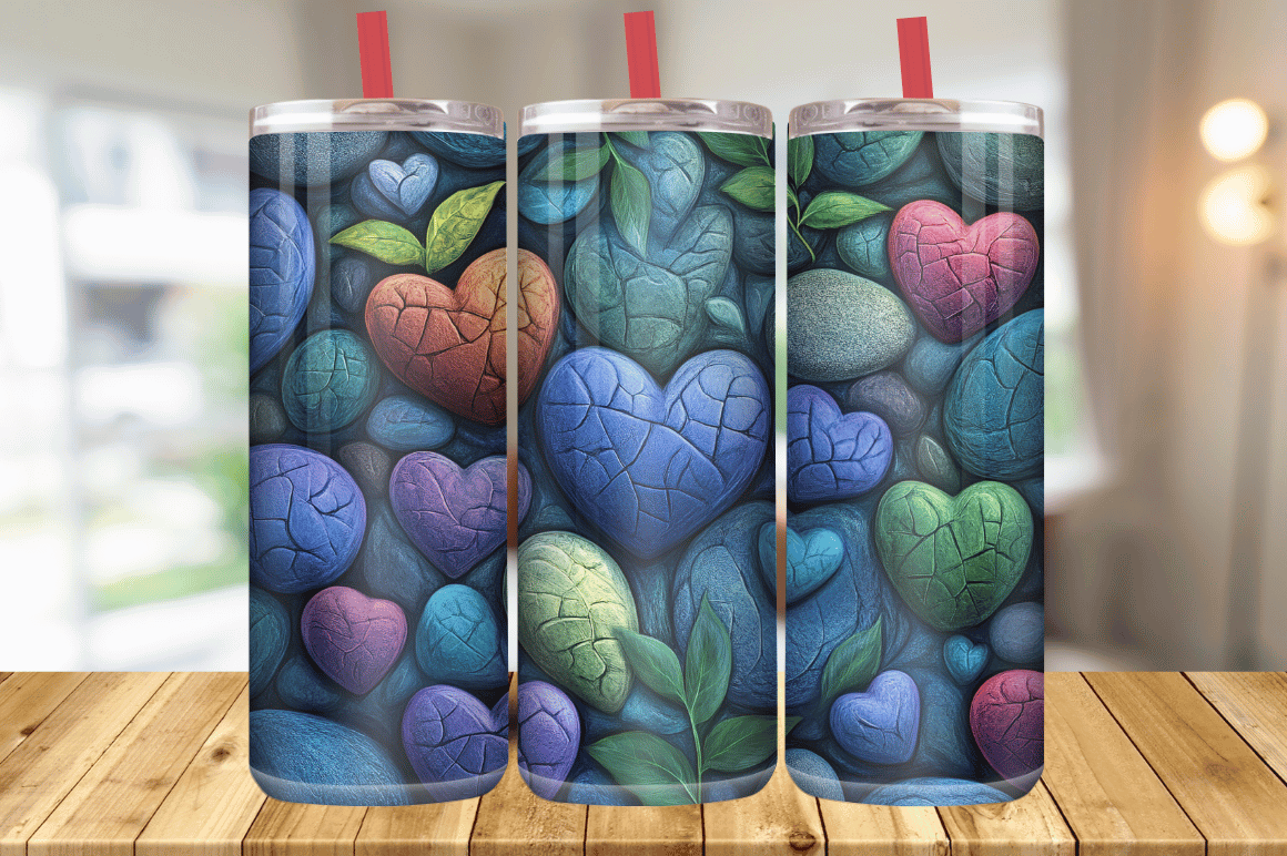 Colorful StoneTumbler Wrap Graphic by Magic Creative · Creative Fabrica