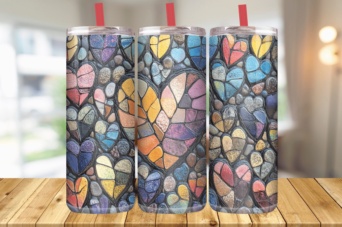 Colorful StoneTumbler Wrap Graphic by Magic Creative · Creative Fabrica