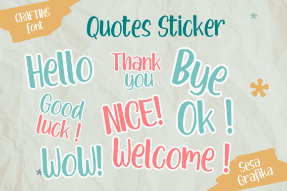 Craftins Font - Preview 5