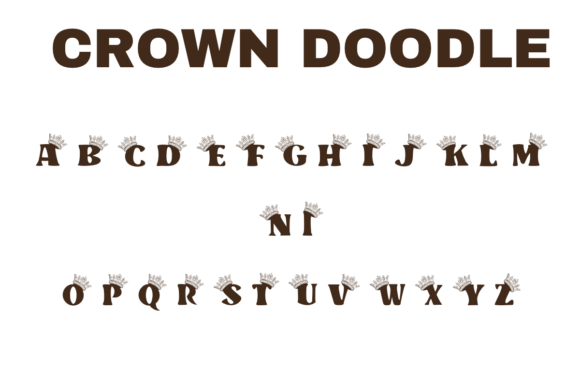 Crown Doodle Font - Preview 1