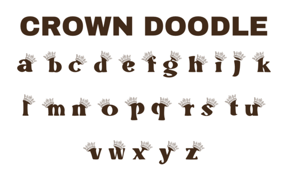 Crown Doodle Font - Preview 2