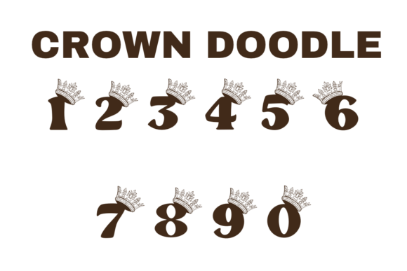 Crown Doodle Font - Preview 3