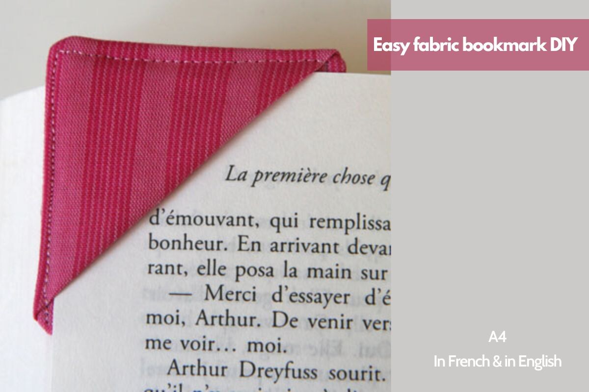 Easy Fabric Bookmark Sewing Diy