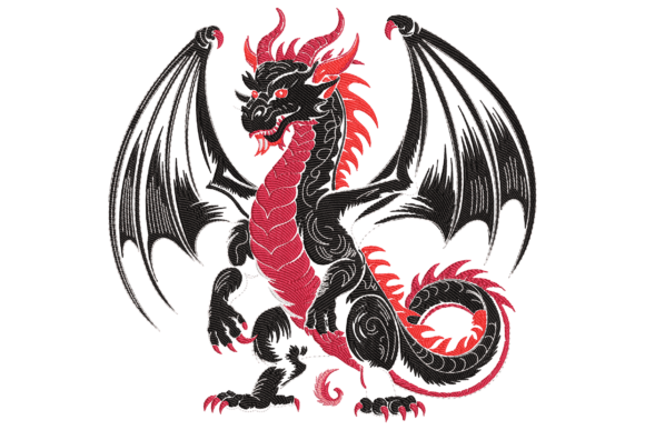 Fire-Breathing Black Dragon