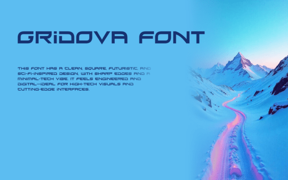 Gridova Font PNG with transparent background - Preview 1