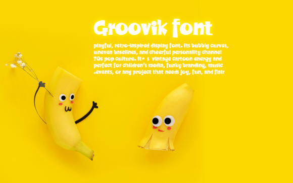 Groovik Font font preview - 1