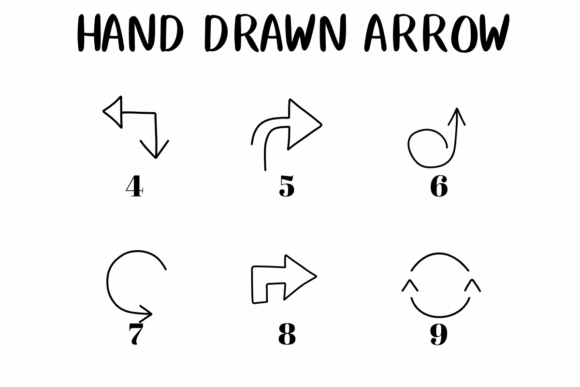 Hand Drawn Arrow Font - Preview 3