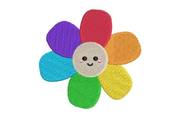 Happy Rainbow Flower