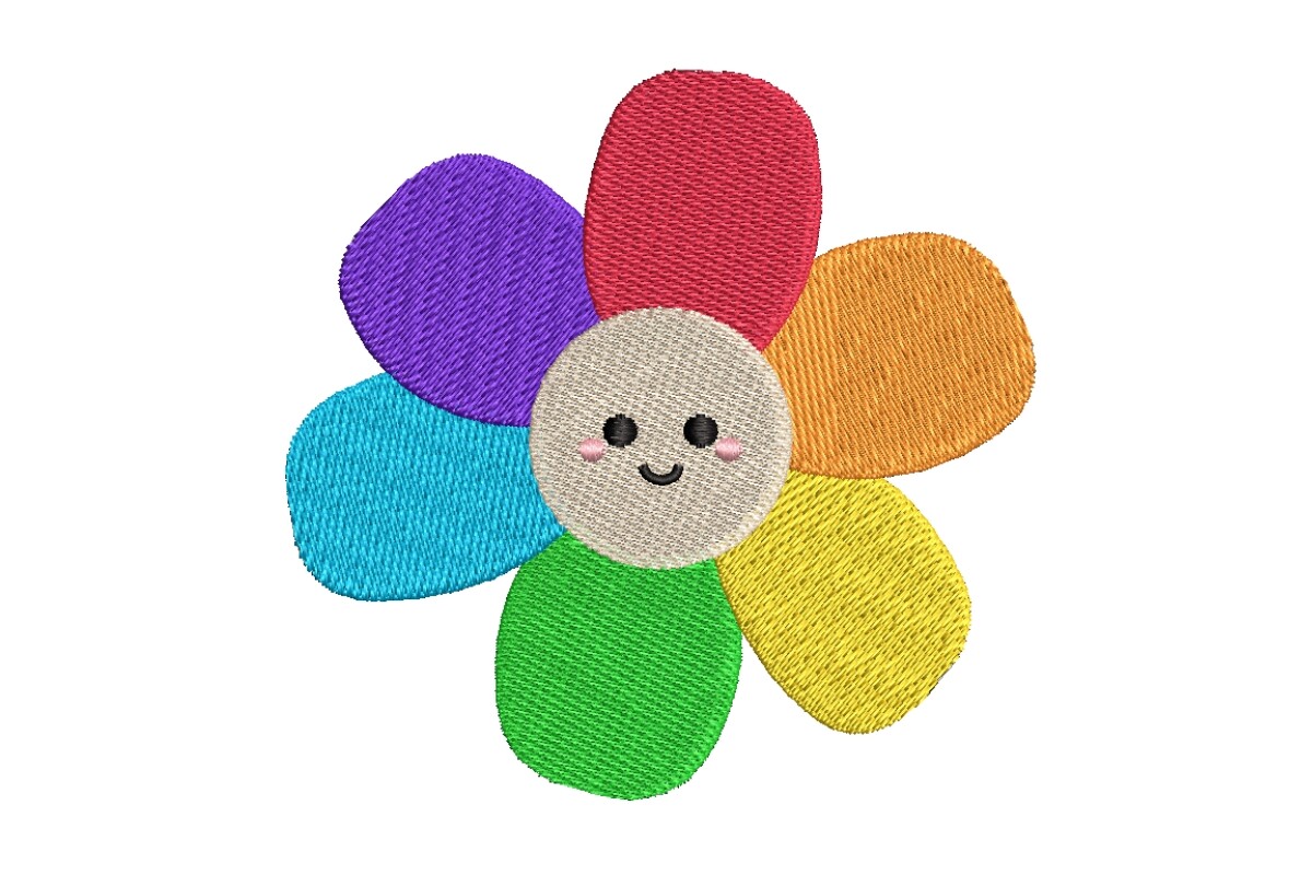 Happy Rainbow Flower