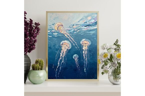 Jellyfish Ocean Printable Wall Art