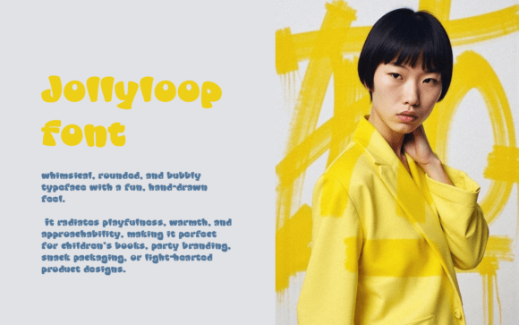 Jollyloop Font PNG with transparent background - Preview 1