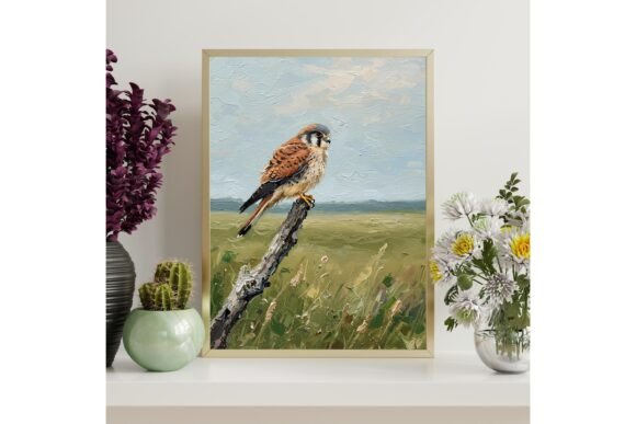 Kestrel Bird Printable Wall Art