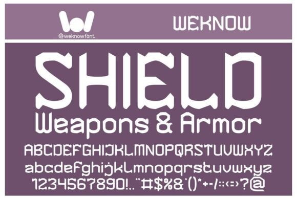Knighthood Font font preview - 3