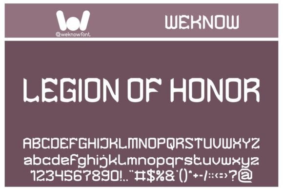 Knighthood Font font preview - 4