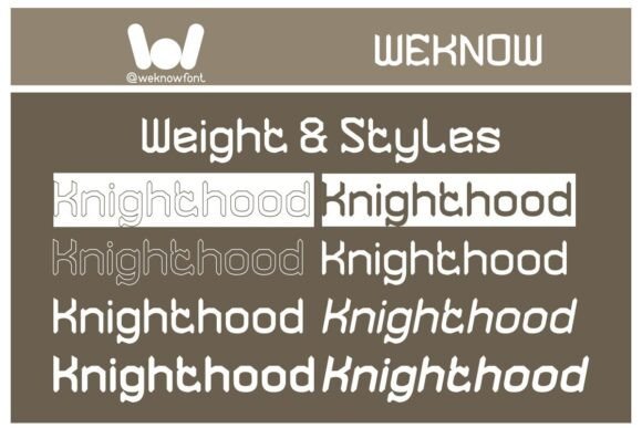 Knighthood Font font preview - 6