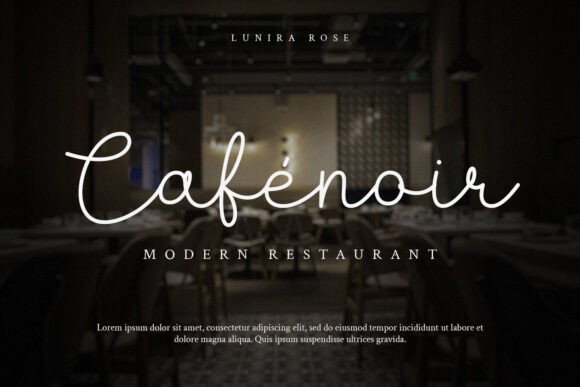 Lunira Rose Font font preview - 3