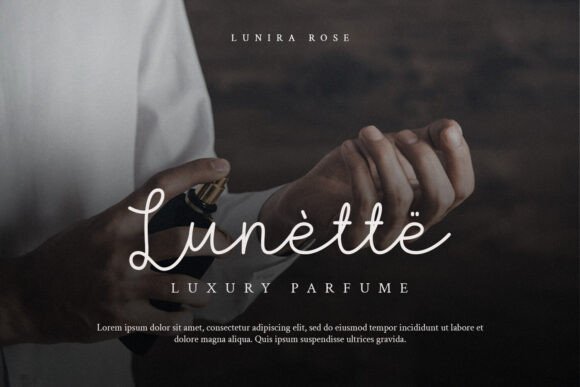 Lunira Rose Font font preview - 4