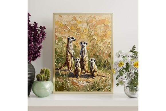 Meerkat Family Printable Wall Art