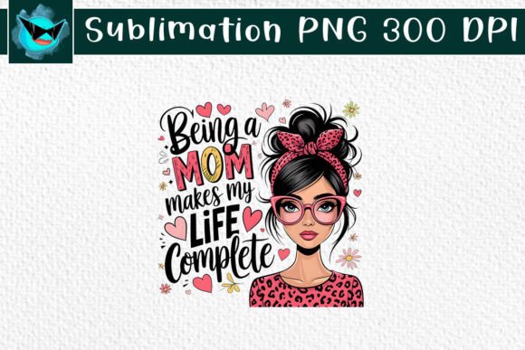 Messy Bun Mom Sublimation Bundle Bundle · Creative Fabrica